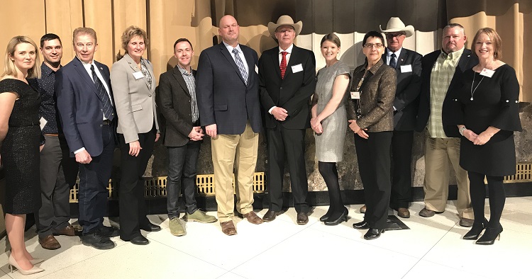 Some of the founding council and membership after receiving the 2019 Beef Industry Innovation and Sustainability Award.