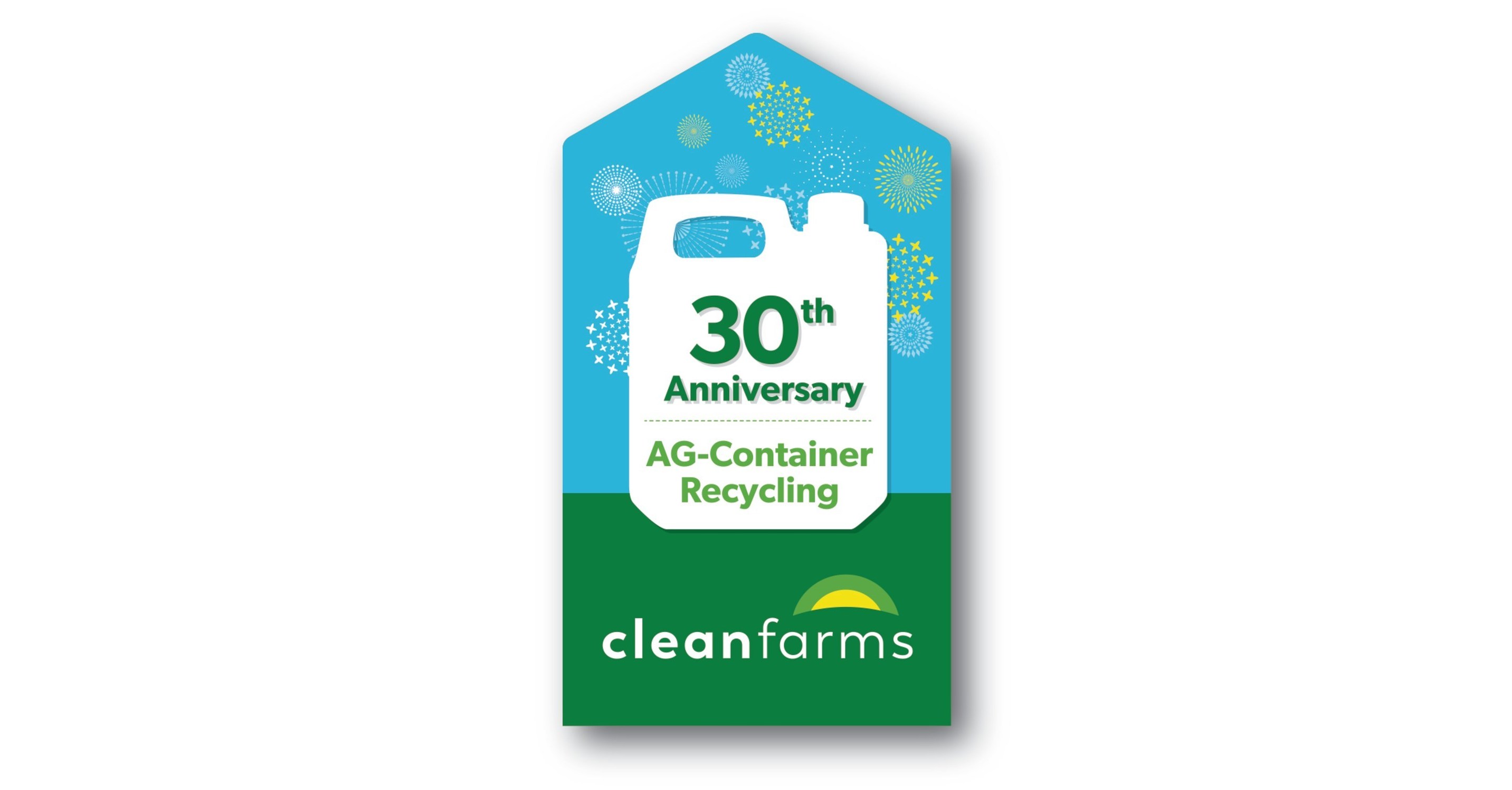 Cleanfarms Container Recycling Program - 30th anniversary logo (CNW Group/CleanFARMS Inc.)