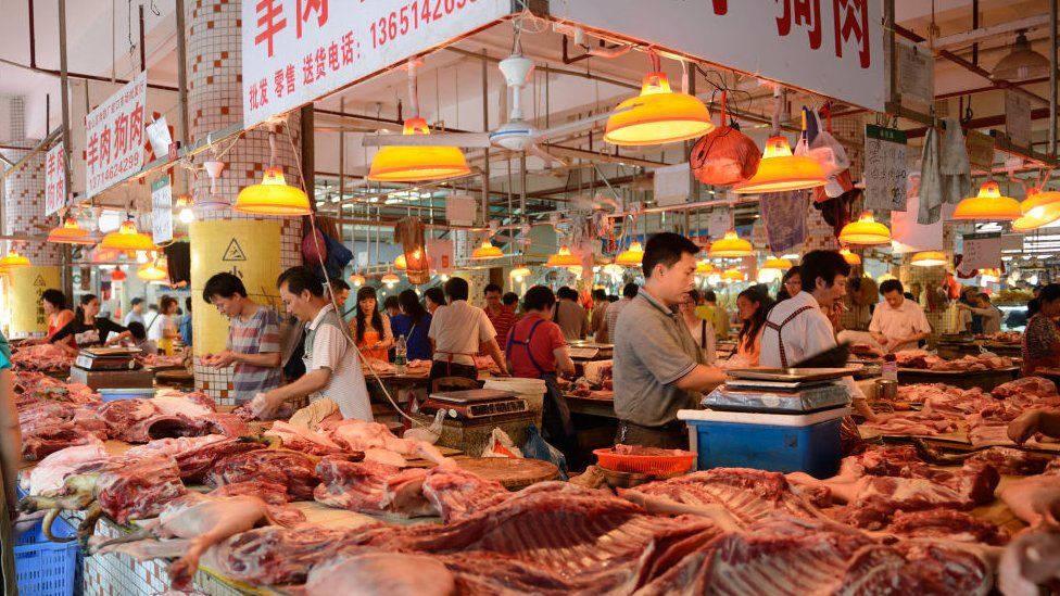 Meat Market in China