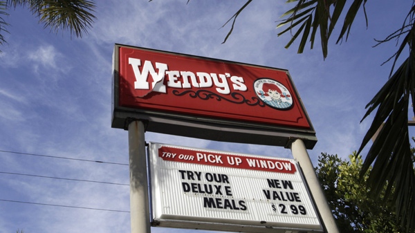 Wendy's advertises a meal in Miami on Monday, March 1, 2010. (AP / Lynne Sladky)