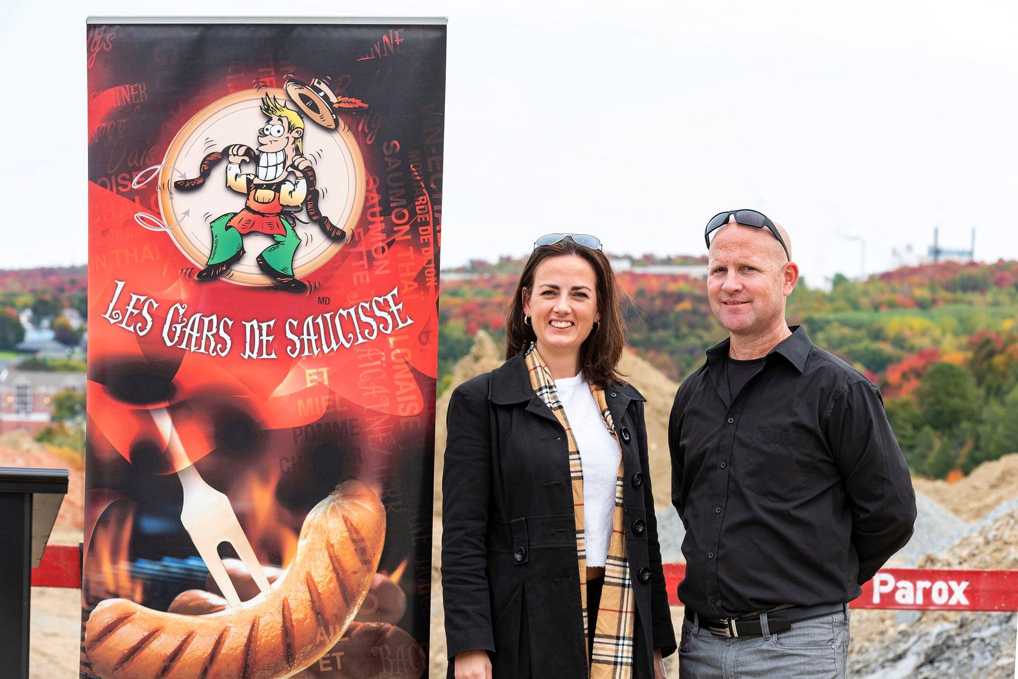 Roxanne Labonté and Bryce Patriquin co-owners of The Sausage Guys (Les Gars de Saucisse), in Richmond, Quebec. (Farm Credit Canada)