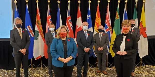 Federal and provincial agriculture ministers in Guelph (source: twitter.com/LisaThompsonMPP)