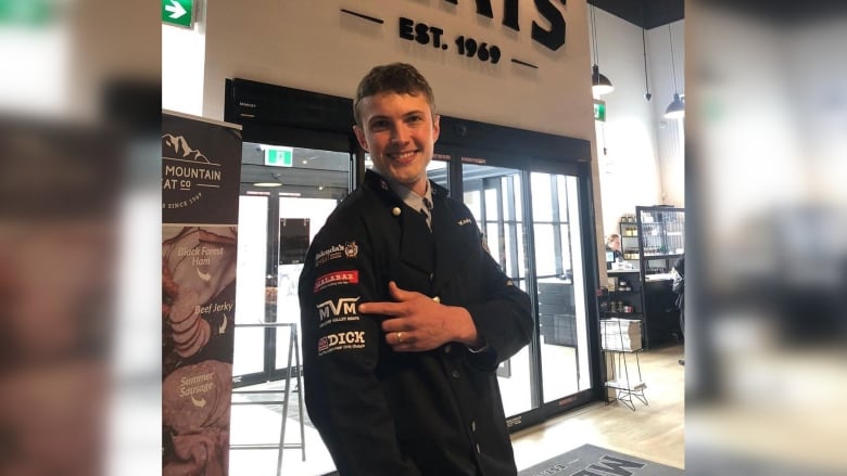 Ronnie Keely, visiting Fraser Valley Meats in Chilliwack, B.C., in March, is one of the nine Canadian contestants at the World Butchers' Challenge held in Sacramento, Calif., Sept. 2-3. (keelys_specialty_butcher/Instagram)