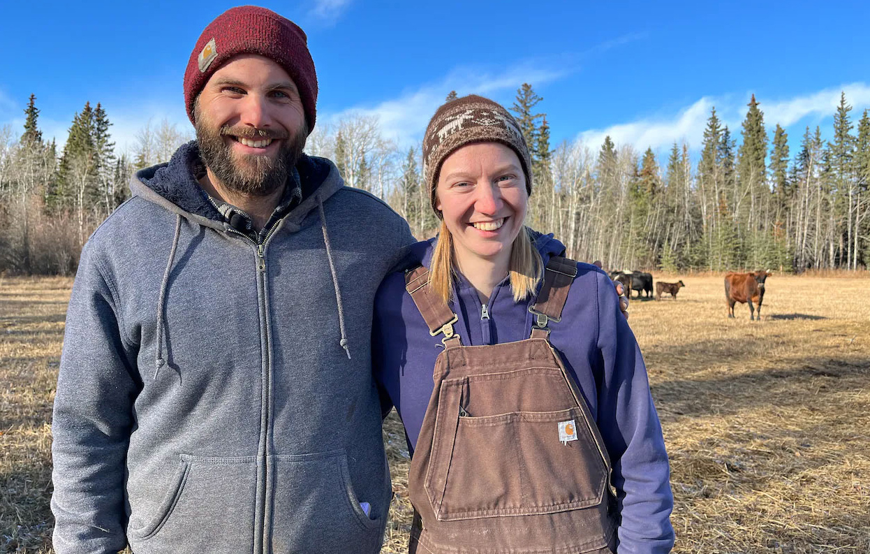 Norwin and Ruth Willis, who operate Good Food Farm in Webster, Alta, have changed their business model after H&M Meats in Grande Prairie closed this fall. (Luke Ettinger/CBC)